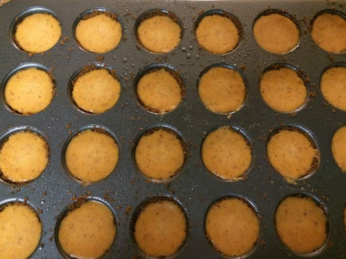 filled muffin tin