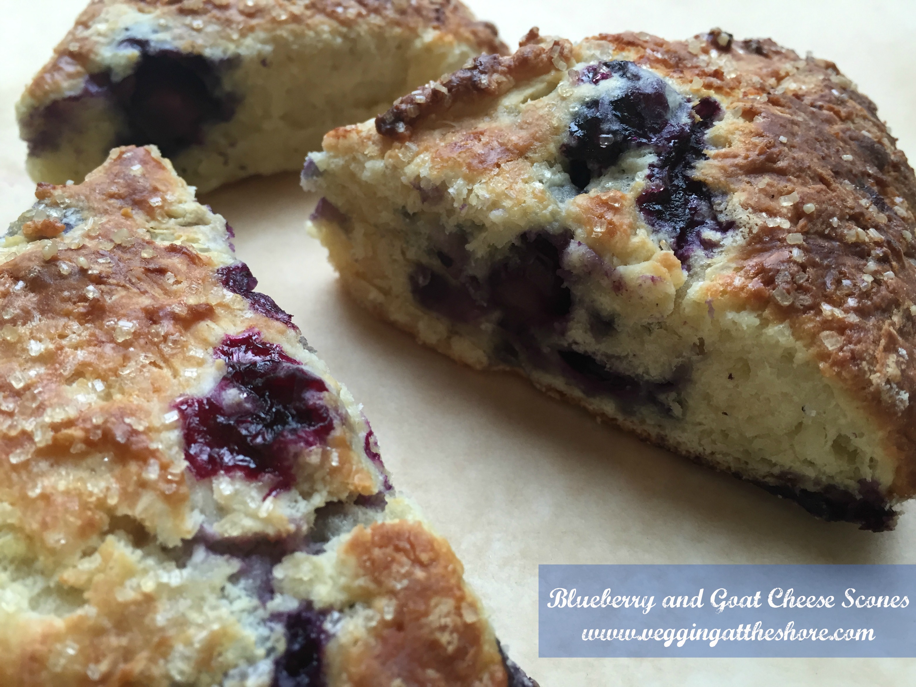 Blueberry and Goat Cheese Scones