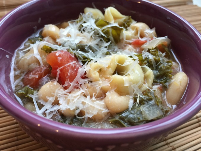 Kale Bean Tortellini Soup