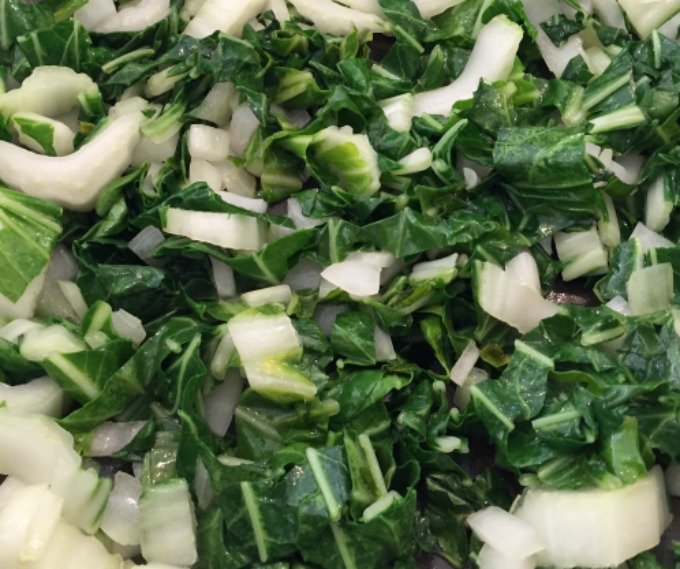 Bok Choy and Onion