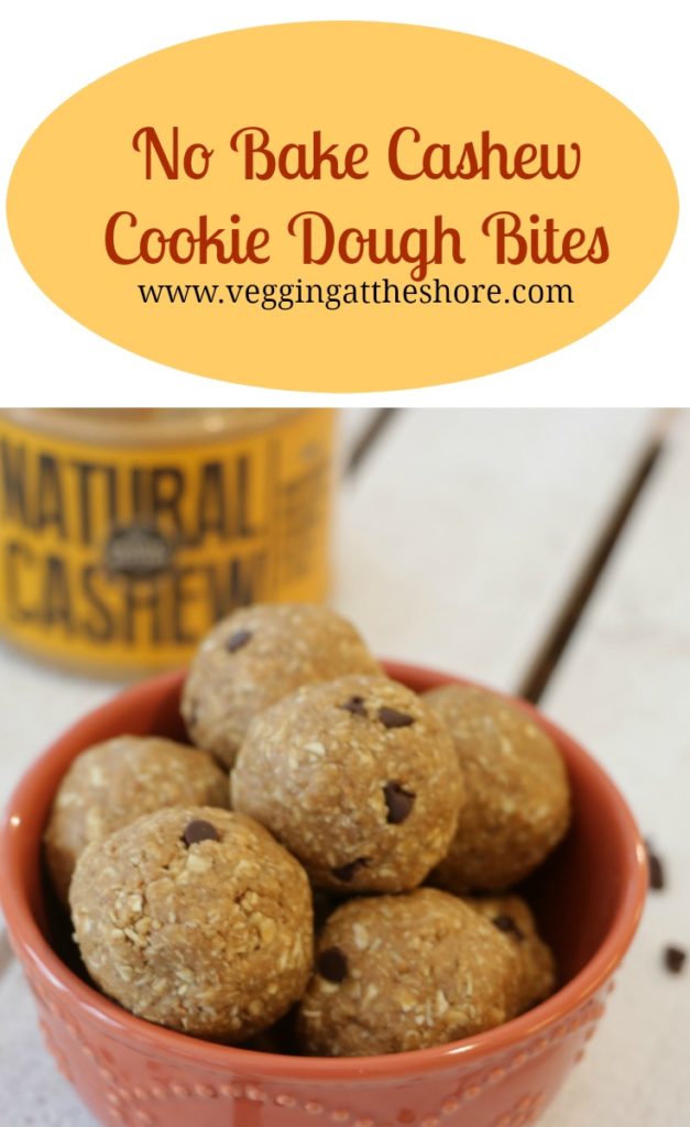 No Bake Cashew Cookie Dough Bites Vegging on the Mountain