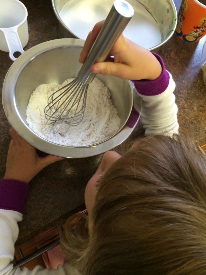 Whisking Flour