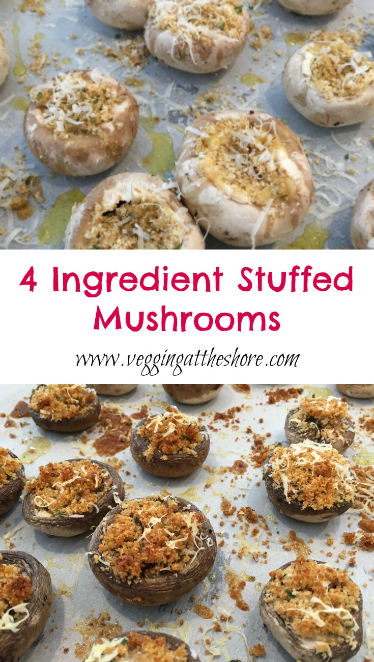 Four Ingredient Stuffed Mushrooms