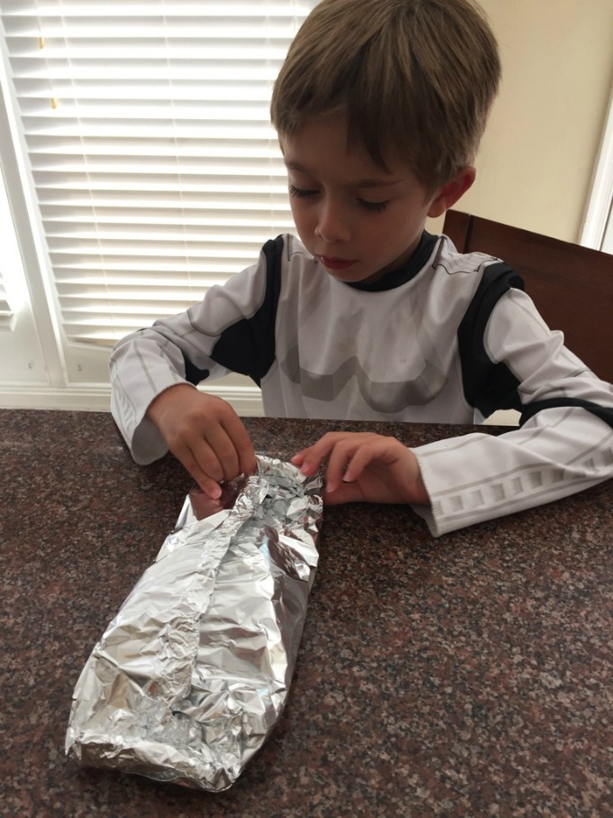 Pinching Foil Packets